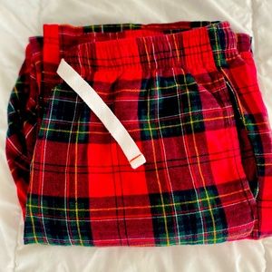 Mens red plaid pajamas